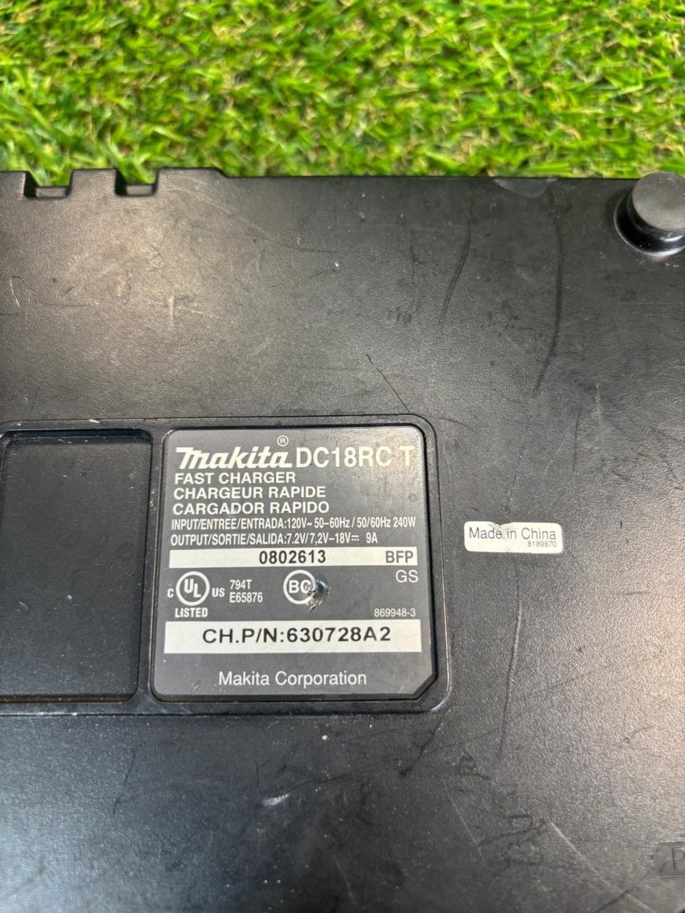 Makita DC18RC Black Battery Charger for 7.2-18V Li-ion & Ni-MH - Picture 3 of 3